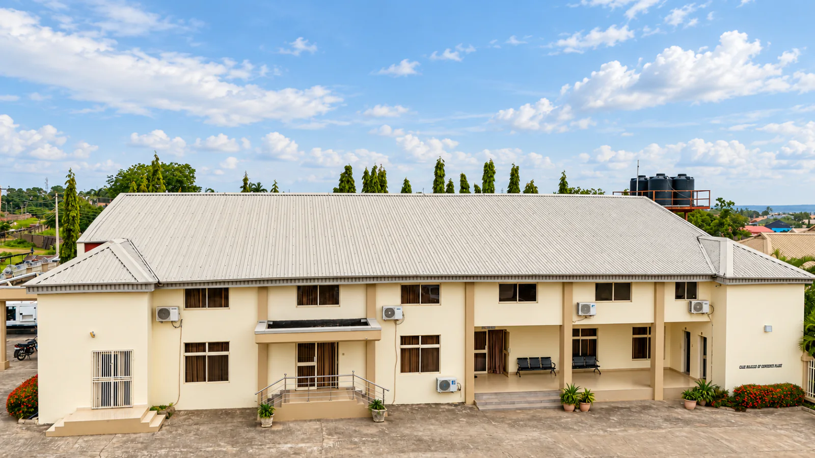 Exterior of the conference and events wing at HASKE Hotel Luxury